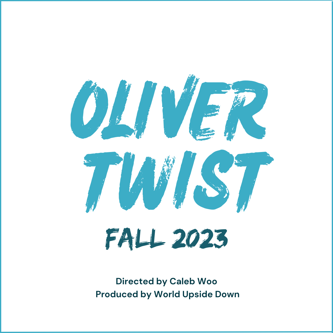 Oliver Twist the stage play will be performed this fall at World Upside Down Arts Studio. Middle school and high school students and adults can audition in August!