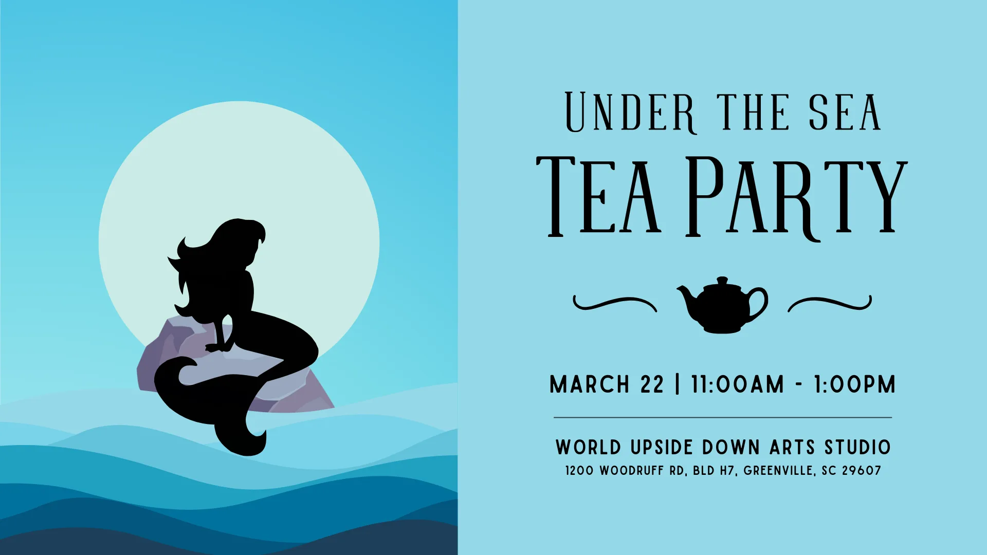 Under the Sea Tea Party at World Upside Down Arts Studio